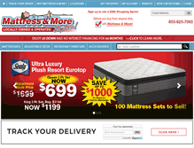 Tablet Screenshot of mattressandmore.com